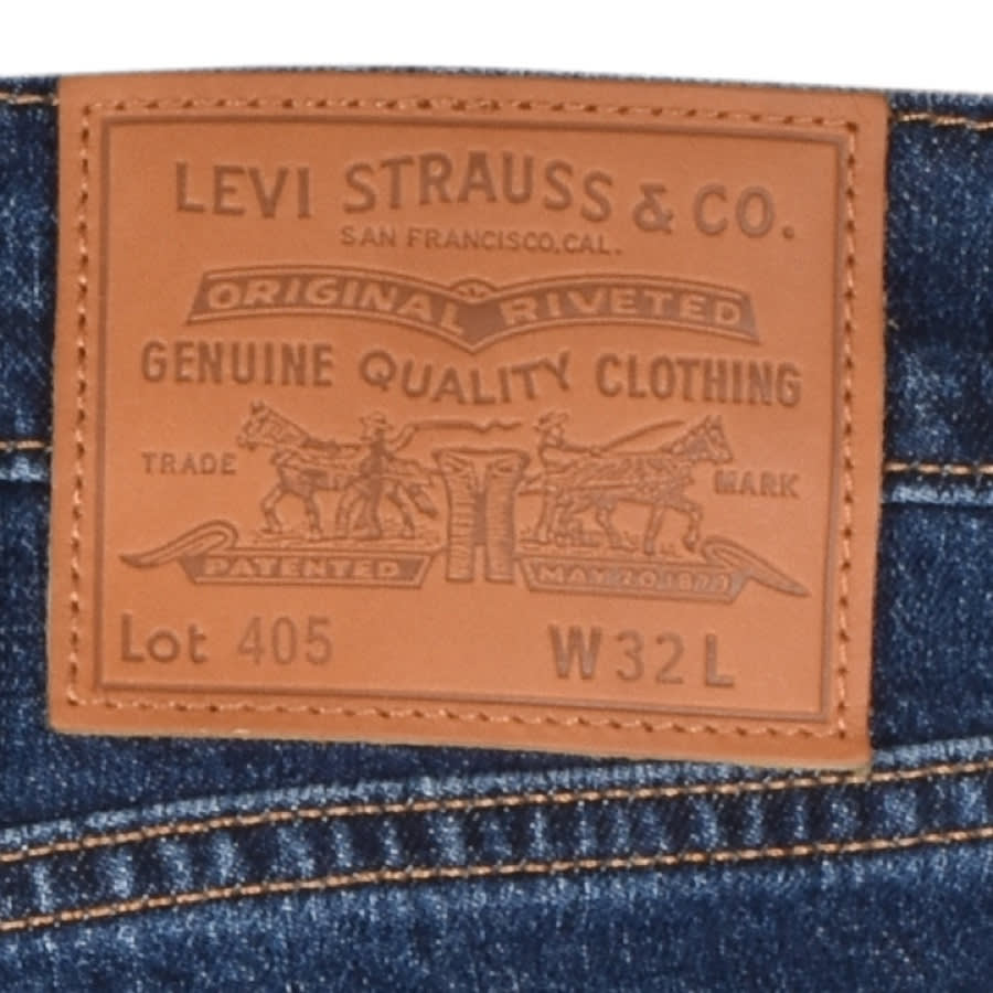 Alternative Image for ProductLevis Original Fit 405 Denim Shorts Blue3